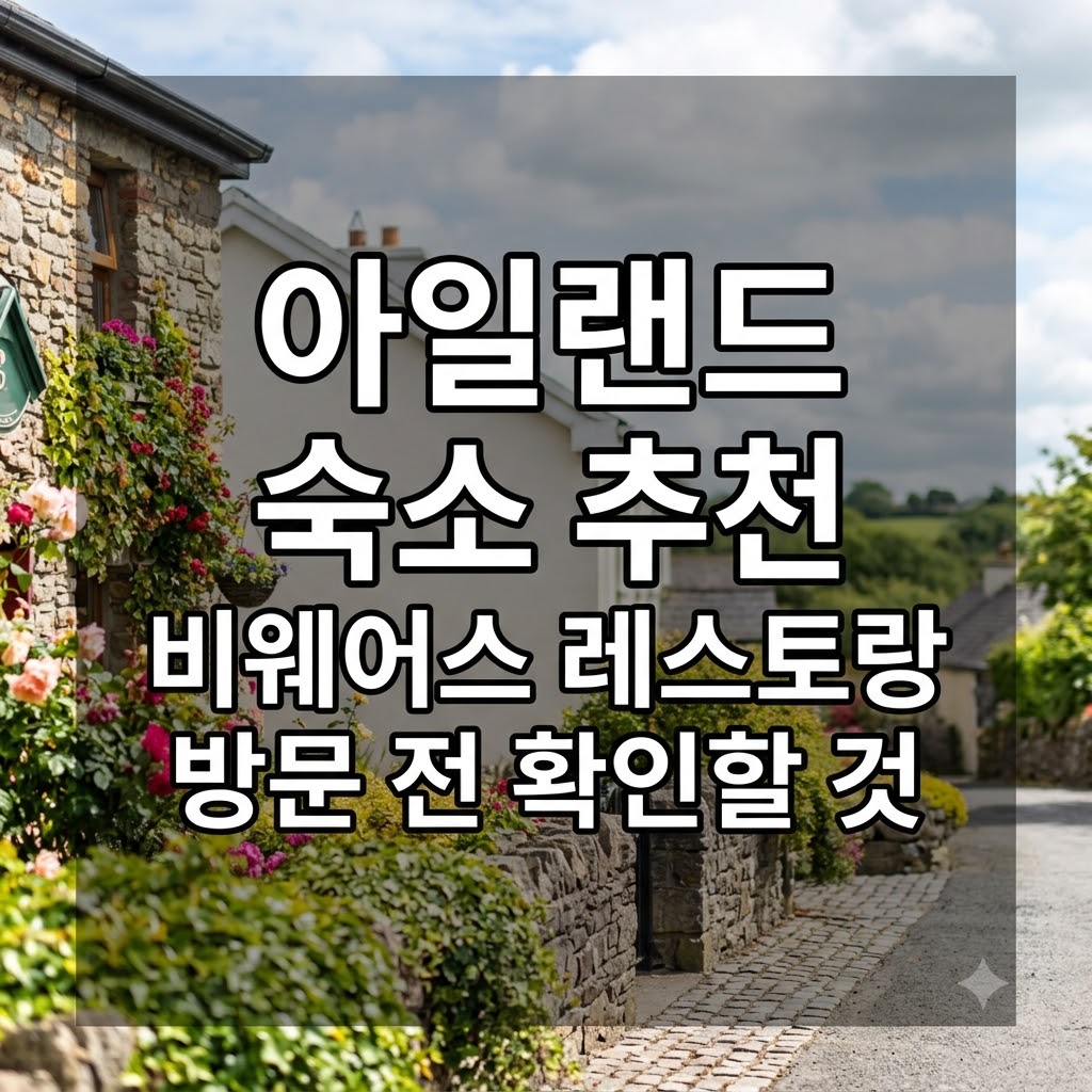 아일랜드 숙소 추천 비웨어스 레스토랑 방문 전 확인할 것