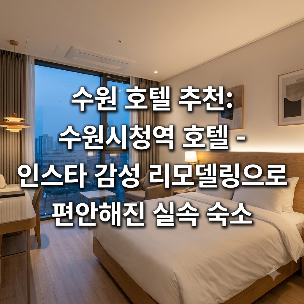 수원 호텔 추천 수원시청역 호텔 인스타 리노베이션 거쳐 쾌적해진 실속 있는 숙소
