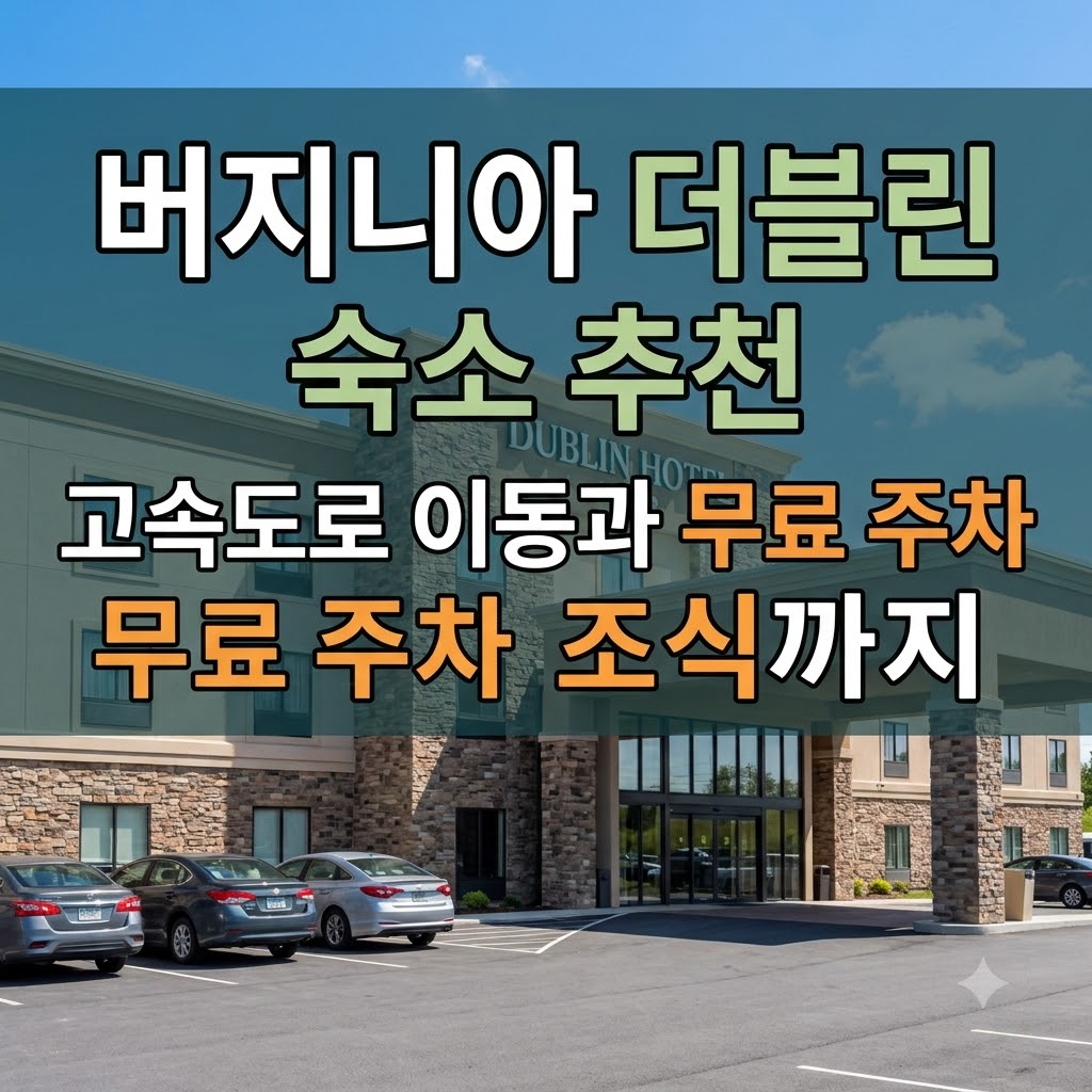 버지니아 더블린 숙소 추천 고속도로 이동과 무료 주차 조식까지