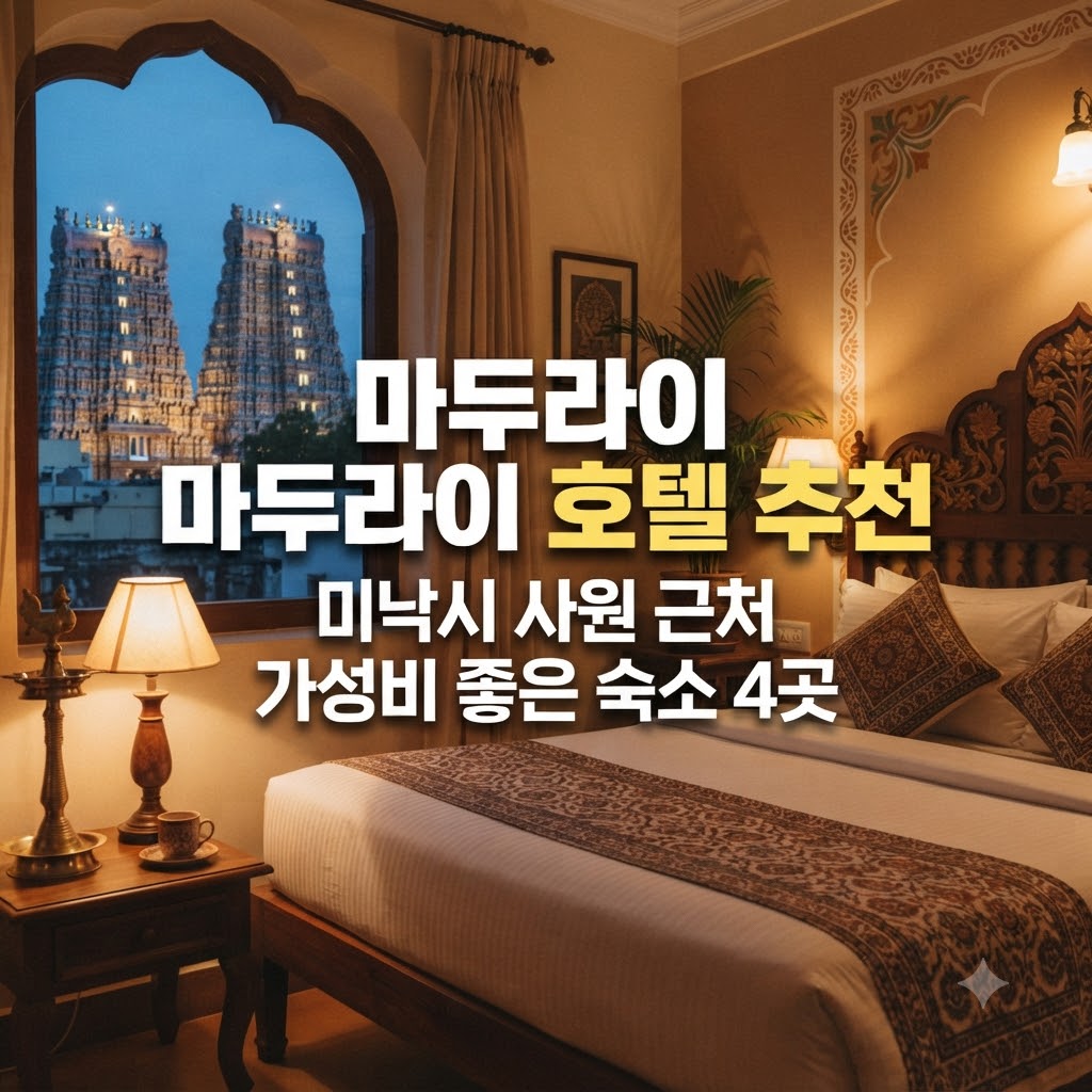 마두라이 호텔 추천 미낙시 사원 근처 가성비 좋은 숙소 4곳